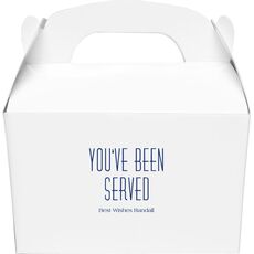 You've Been Served Gable Favor Boxes