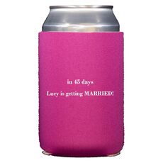 Counting the Number of Days Collapsible Koozies