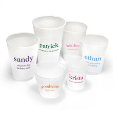 Design Your Own Big Name with Text Shatterproof Cups