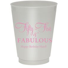 Fifty-Five & Fabulous Colored Shatterproof Cups
