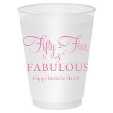 Fifty-Five & Fabulous Shatterproof Cups