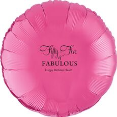 Fifty-Five & Fabulous Mylar Balloons