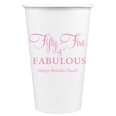 Fifty-Five & Fabulous Paper Coffee Cups