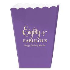 Eighty & Fabulous Mini Popcorn Boxes