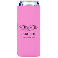 Fifty-Five & Fabulous Collapsible Slim Koozies