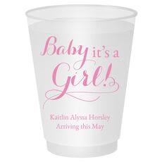 It's A Girl Shatterproof Cups