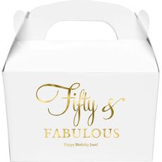 Fifty & Fabulous Gable Favor Boxes
