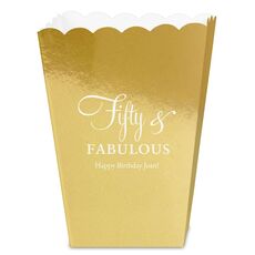 Fifty & Fabulous Mini Popcorn Boxes