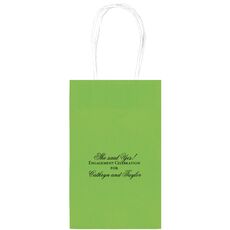 Basic Text of Your Choice Medium Twisted Handled Bags