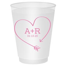 Heart Made of Arrow Shatterproof Cups
