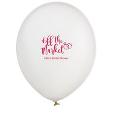 Off The Market Rings Latex Balloons