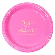 Love To The Bride To Be Plastic Plates