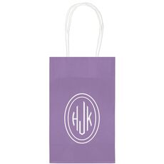 Outline Shaped Oval Monogram Medium Twisted Handled Bags