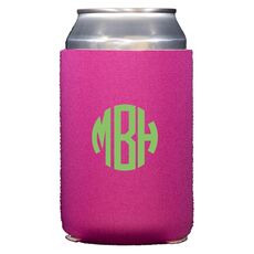 Rounded Monogram Collapsible Koozies
