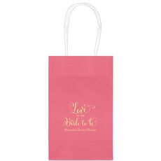 Love To The Bride To Be Medium Twisted Handled Bags