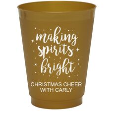 Making Spirits Bright Colored Shatterproof Cups