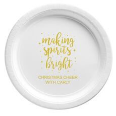 Making Spirits Bright Paper Plates