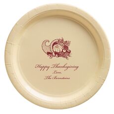 Thanksgiving Horn Paper Plates