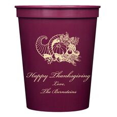Thanksgiving Horn Stadium Cups