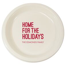 Home For The Holidays Plastic Plates
