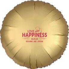 Love and Happiness Scroll Mylar Balloons