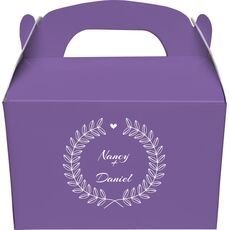 Heart and Wreath Gable Favor Boxes