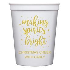 Making Spirits Bright Stadium Cups