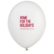 Home For The Holidays Latex Balloons