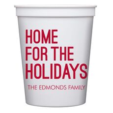 Home For The Holidays Stadium Cups