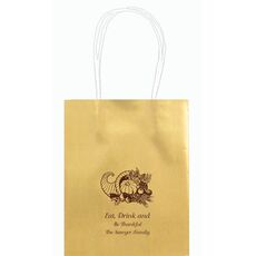 Thanksgiving Horn Mini Twisted Handled Bags