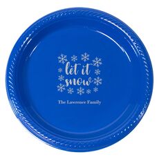 Let It Snow Plastic Plates