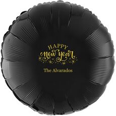 Hand Lettered Sparkle Happy New Year Mylar Balloons