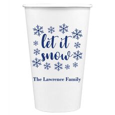Let It Snow Paper Coffee Cups