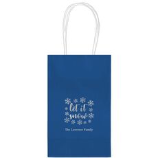 Let It Snow Medium Twisted Handled Bags