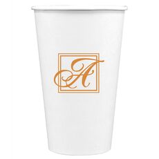 Framed Initial Paper Coffee Cups