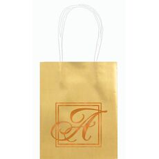 Framed Initial Mini Twisted Handled Bags