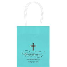 Fleur De Lis Cross Mini Twisted Handled Bags