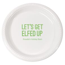 Let's Get Elfed Up Plastic Plates