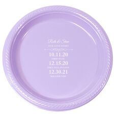 Our Love Story Plastic Plates