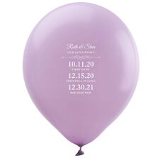 Our Love Story Latex Balloons