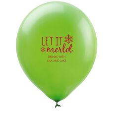 Let It Merlot Latex Balloons