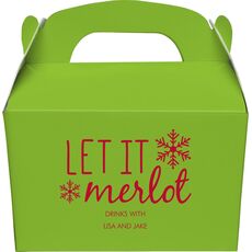 Let It Merlot Gable Favor Boxes