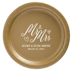 Mr. and Mrs. Hearts Paper Plates
