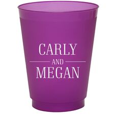 Modern Couple Detail Colored Shatterproof Cups