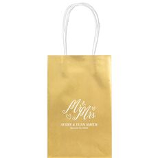 Mr. and Mrs. Hearts Medium Twisted Handled Bags