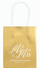 Mr. and Mrs. Hearts Mini Twisted Handled Bags