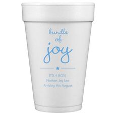 Star Bundle of Joy Styrofoam Cups