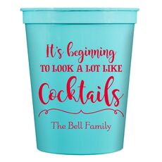 It's Beginning To Look A Lot Like Cocktails Stadium Cups