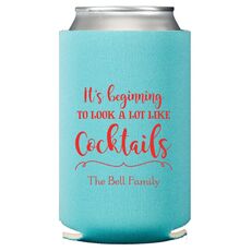 It's Beginning To Look A Lot Like Cocktails Collapsible Koozies