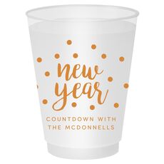 Confetti Dots New Year Shatterproof Cups